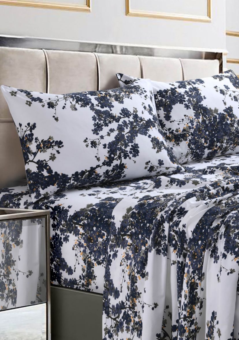 Milan Island Printed Sateen Extra Deep Pocket  Sheet Set