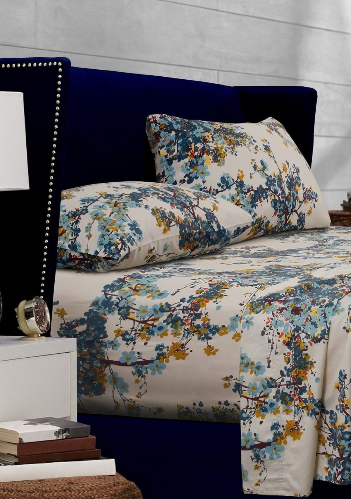 Casablanca Floral Printed Extra Deep Pocket Sheet Set