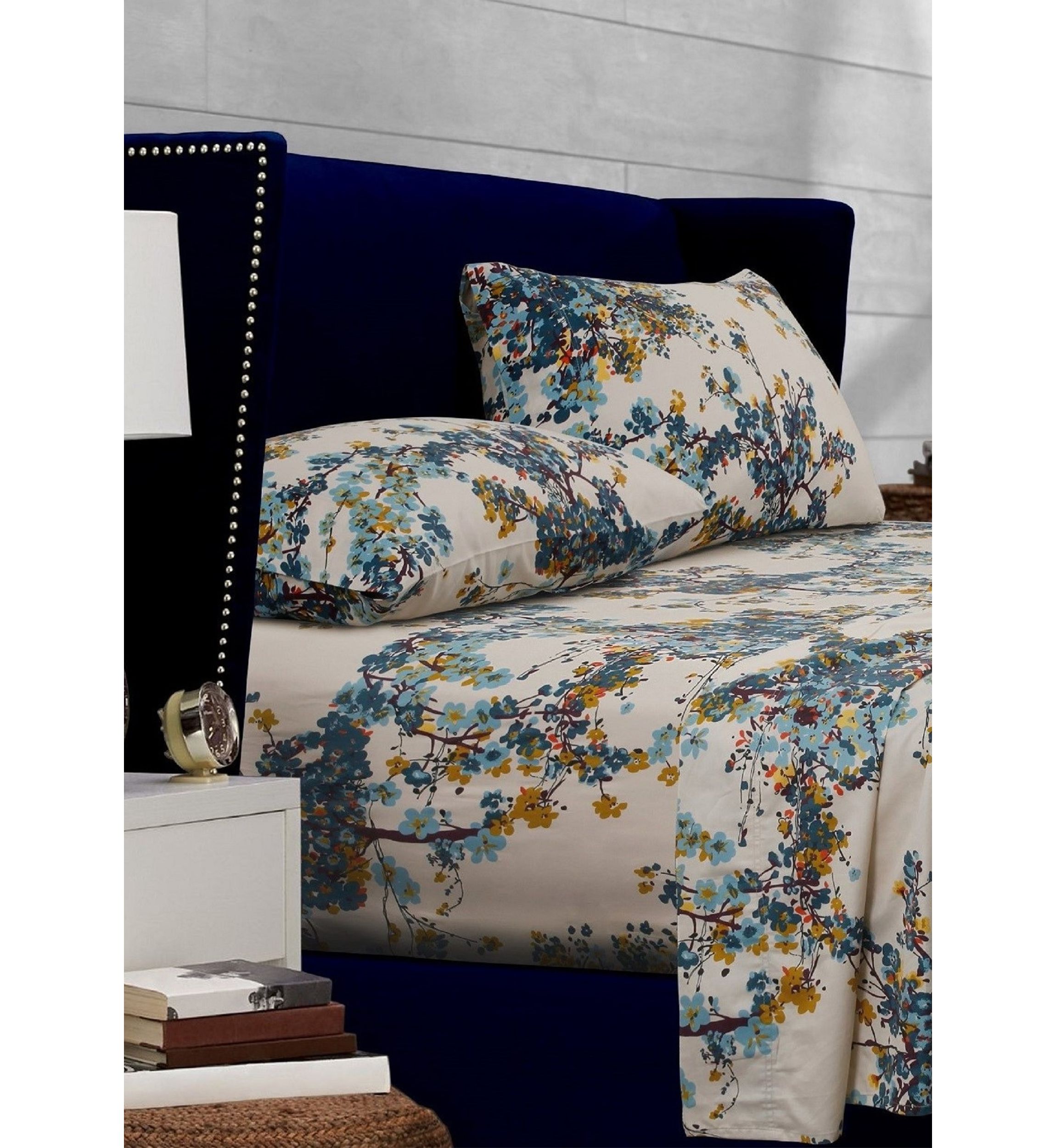 Casablanca Floral Printed Extra Deep Pocket Sheet Set