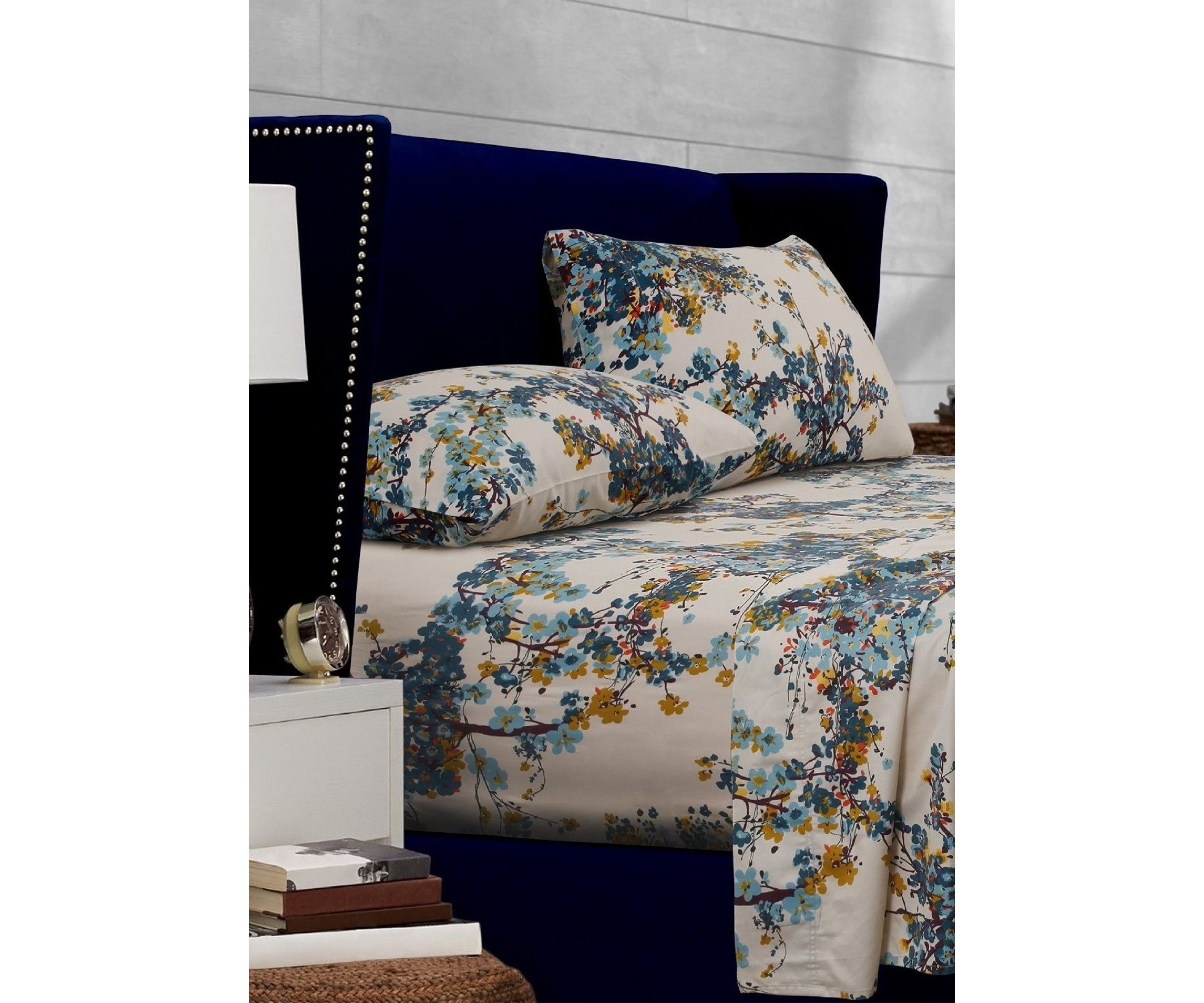 Casablanca Floral Printed Extra Deep Pocket Sheet Set