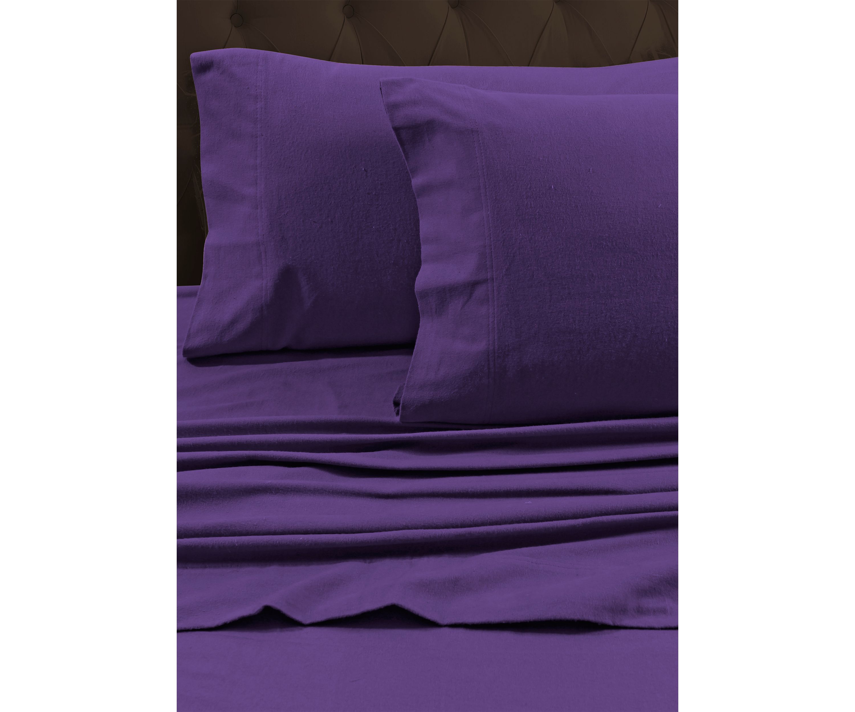 170 GSM Heavyweight Solid Flannel Sheet and Pillowcase Separates