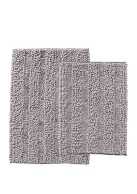 vcny home heathered noodle 2 piece bath rug