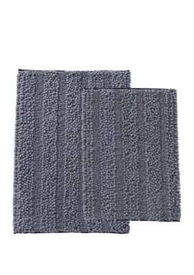 vcny home heathered noodle 2 piece bath rug