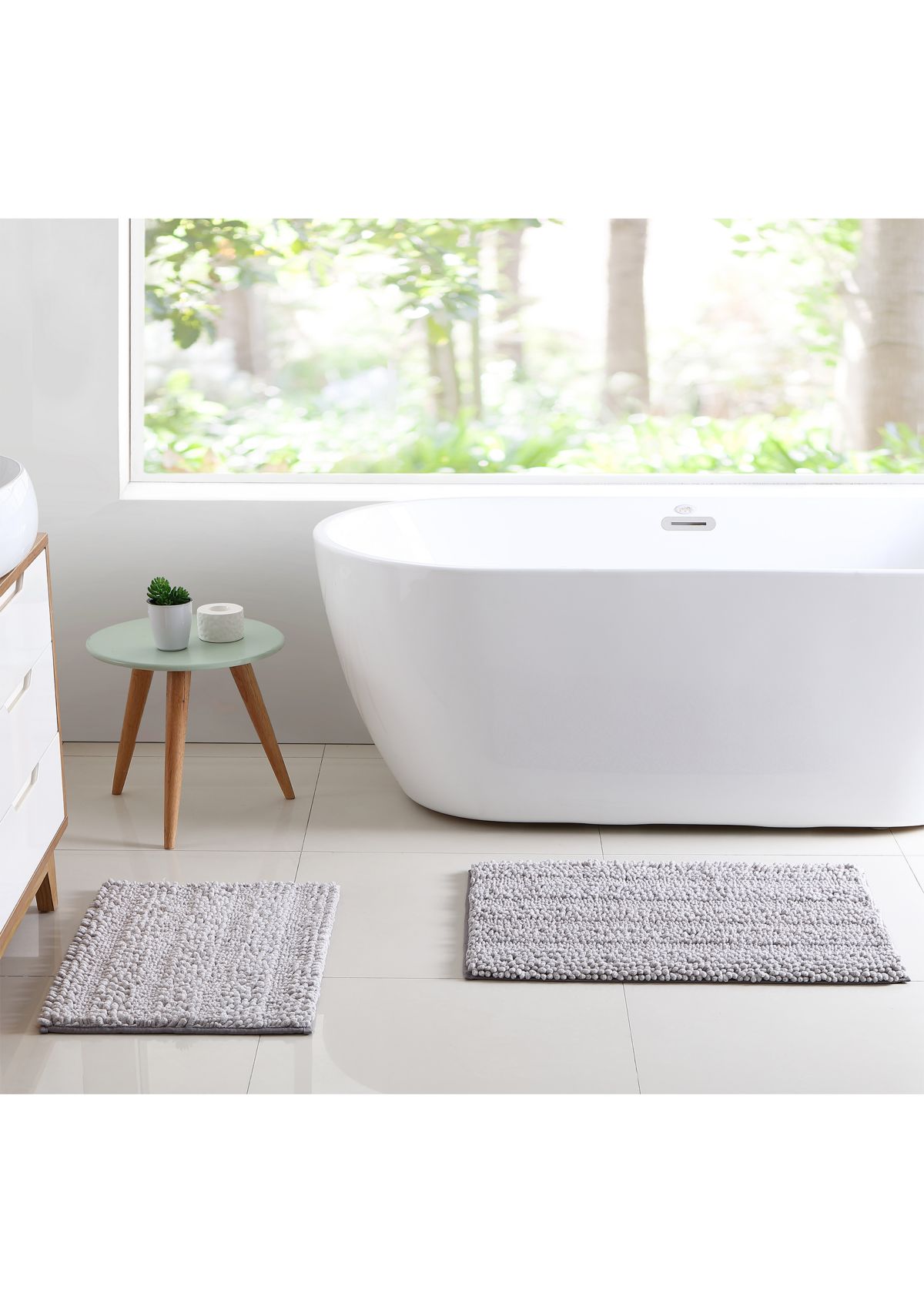 Heathered Noodle 2 Piece Bath Rugs