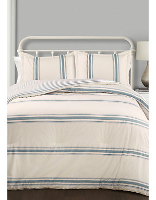 Lush Decor Farmhouse Stripe Reversible Comforter Set Belk