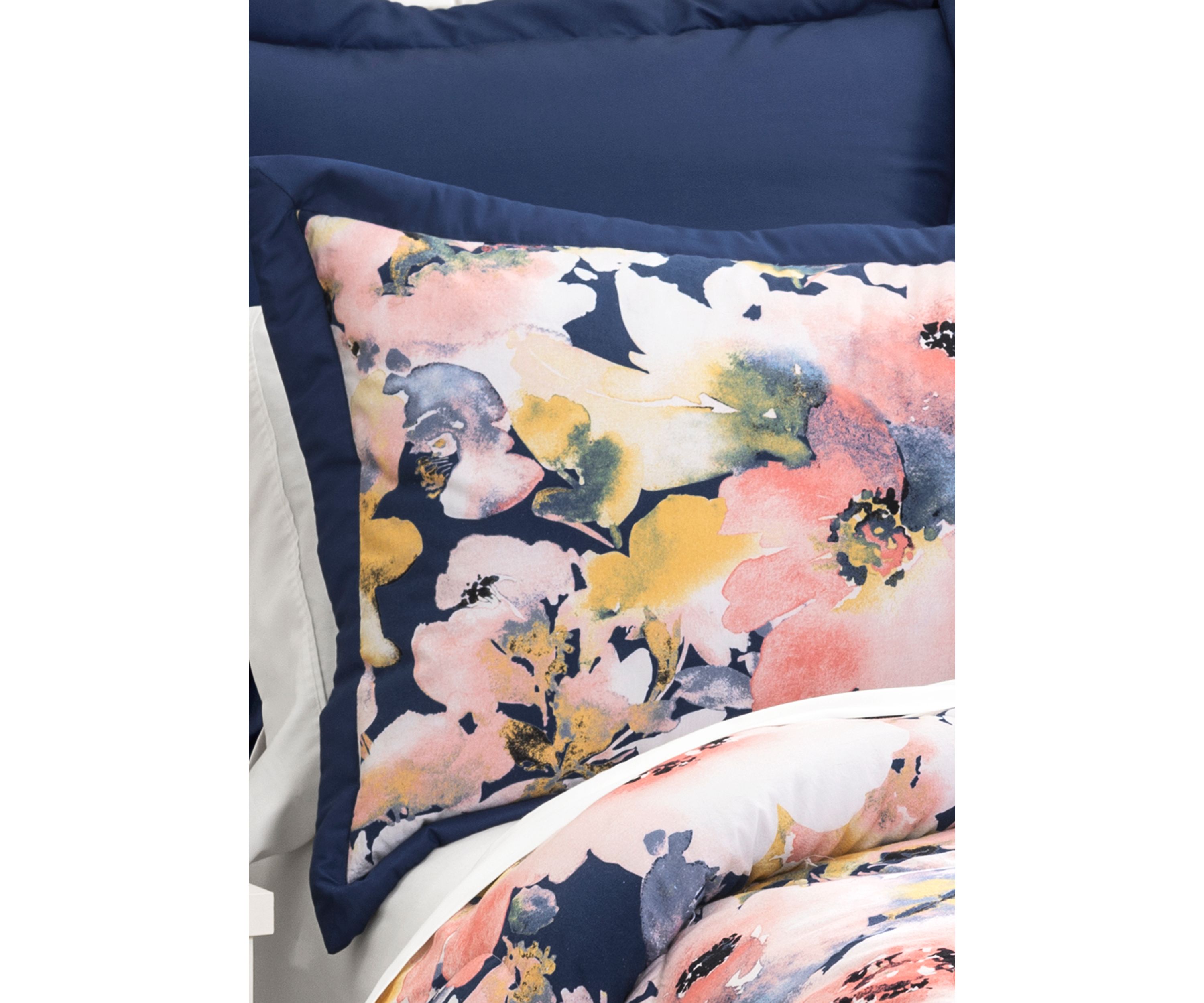 Floral Watercolor Comforter Set 