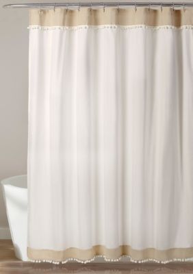 carter pieced faux silk shower curtain online onl