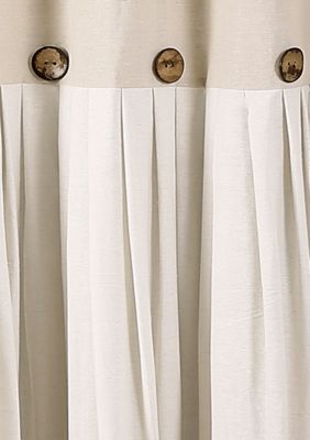 Lush Decor Linen Button Shower Curtain Linen 72 In X 72 In Belk
