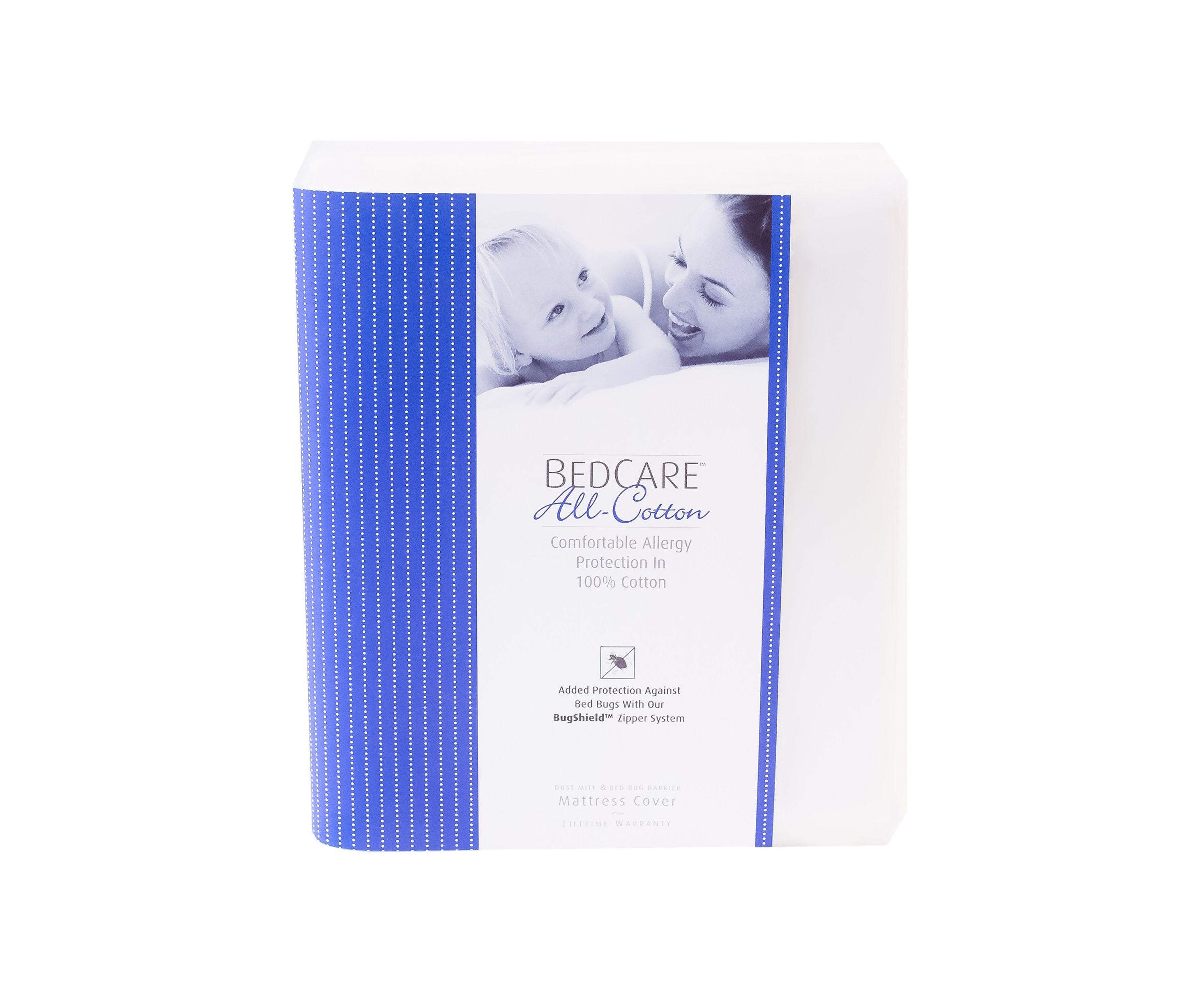 9 in Deep All Cotton Allergy Mattress Cover 