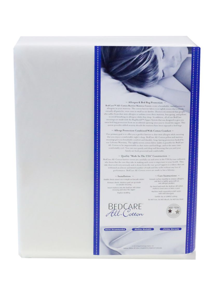 9 in Deep All Cotton Allergy Mattress Cover 