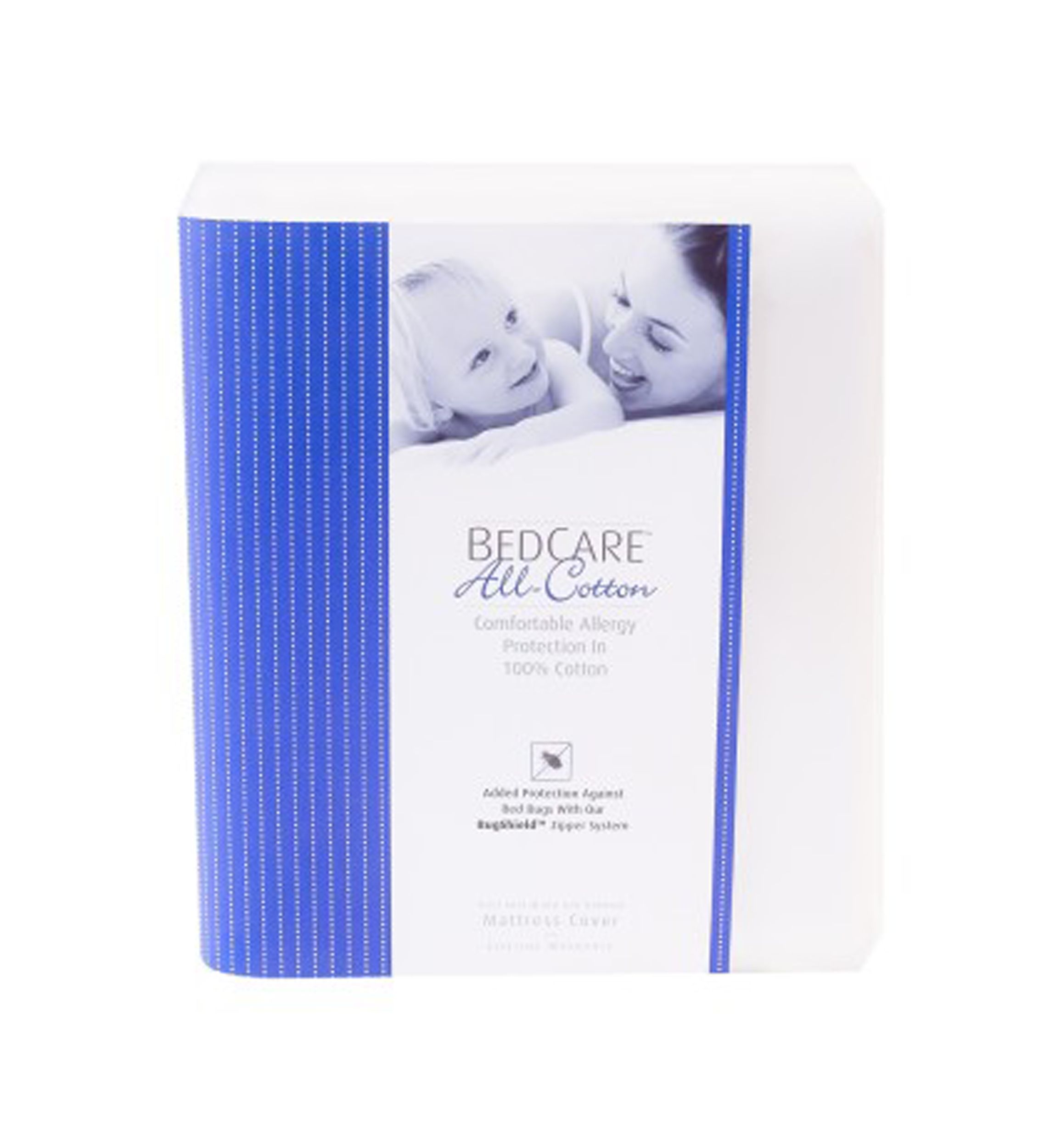 18 in Deep All Cotton Allergy Mattress Cover