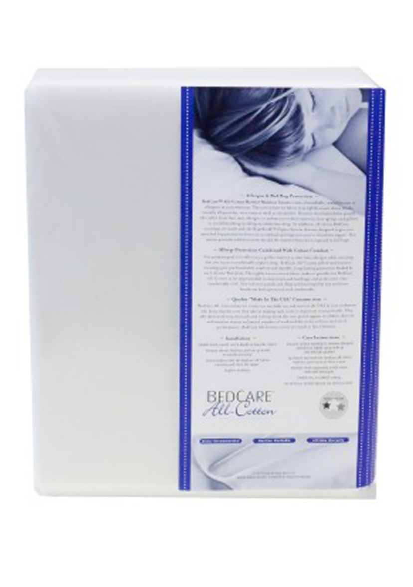 18 in Deep All Cotton Allergy Mattress Cover