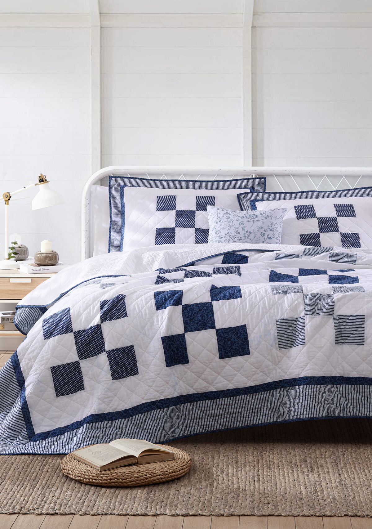 Block Checkerboard 3-Piece Quilt Set
