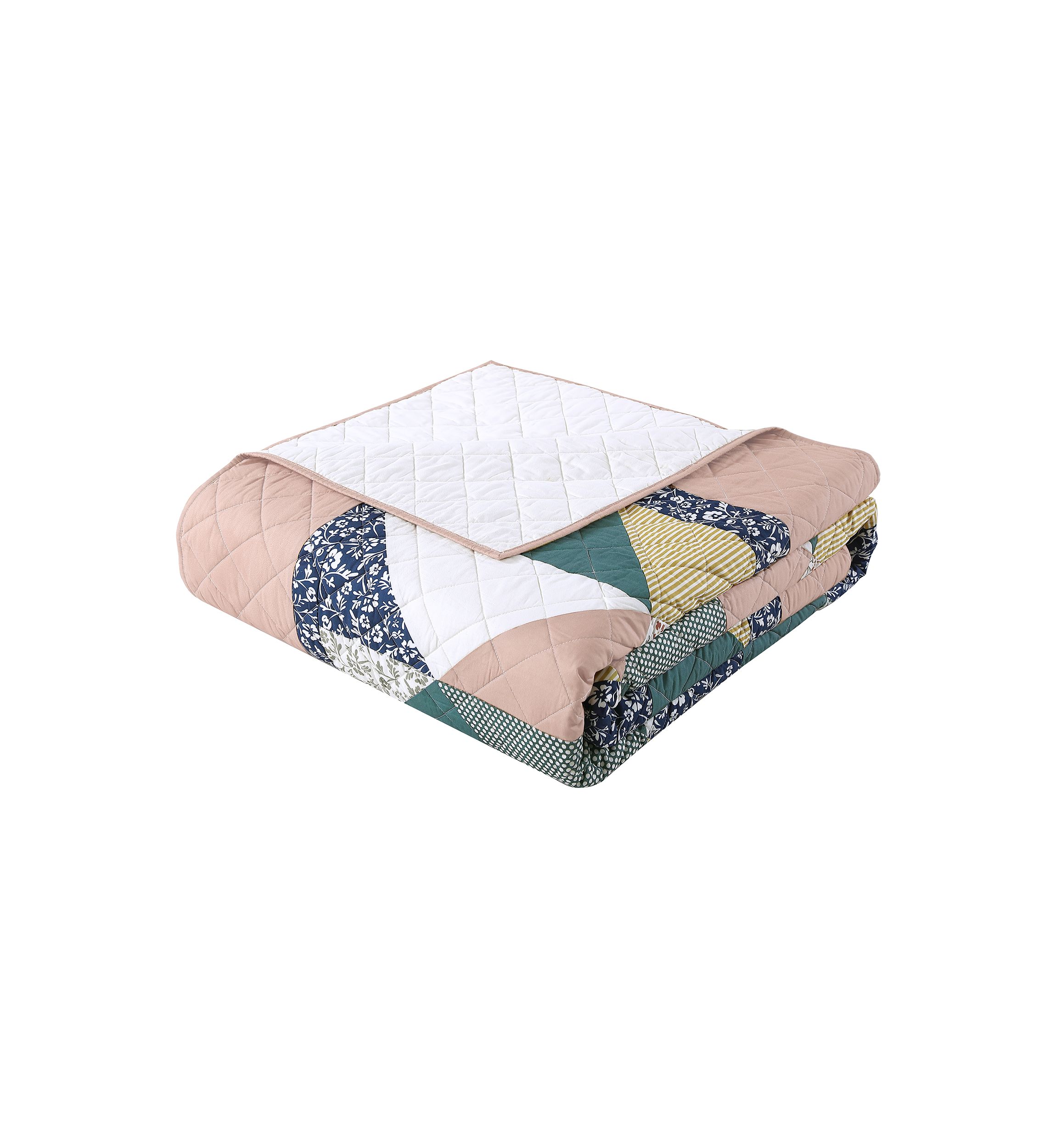 Floral Patchwork Quilt Set