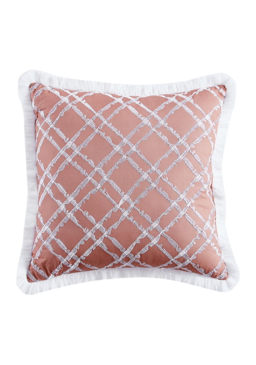 Williamsburg Cherry Blossom 16 in x 16 in Decorative Pillow 