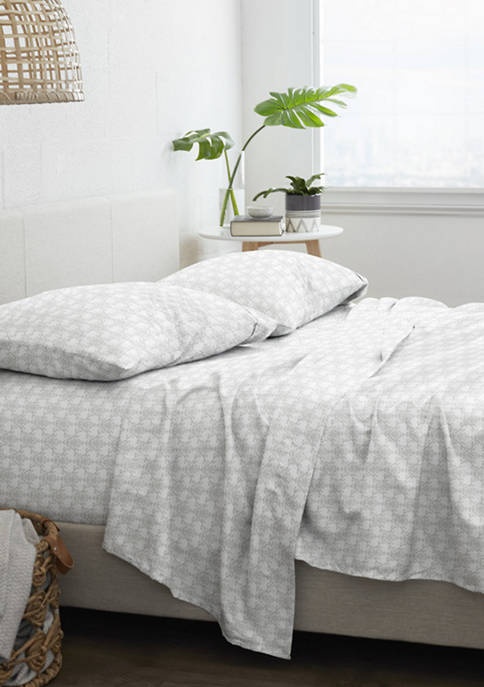 Premium Ultra Soft Soft Bouquet Pattern 4 Piece Bed Sheets Set