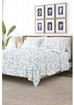 Premium Ultra Soft Violets Pattern 4 Piece Bed Sheets Set