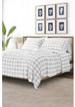 Premium Ultra Soft Country Plaid Pattern 4 Piece Bed Sheets Set