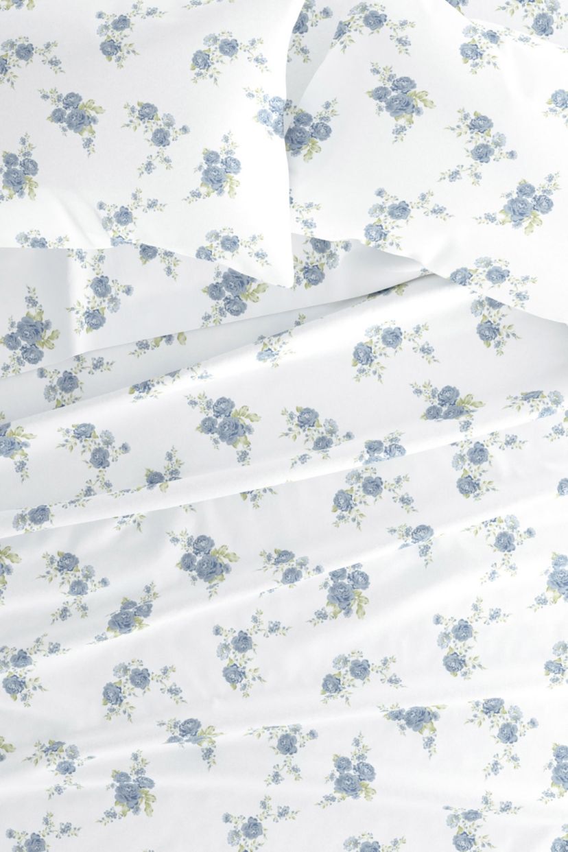 Sheet Set 4-Piece 100% Cotton Flannel Patterned Super Soft Bedding