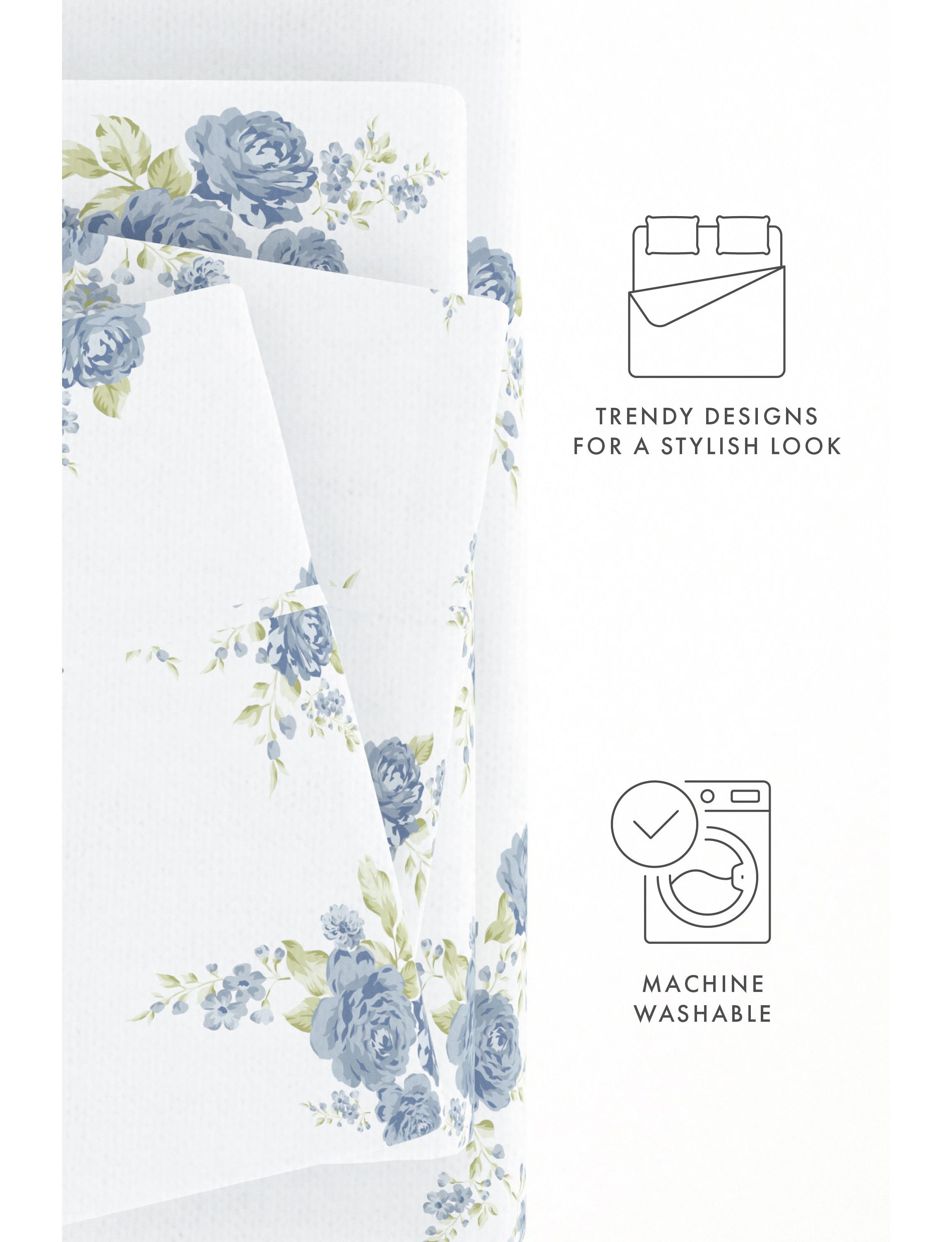 Sheet Set 4-Piece 100% Cotton Flannel Patterned Super Soft Bedding