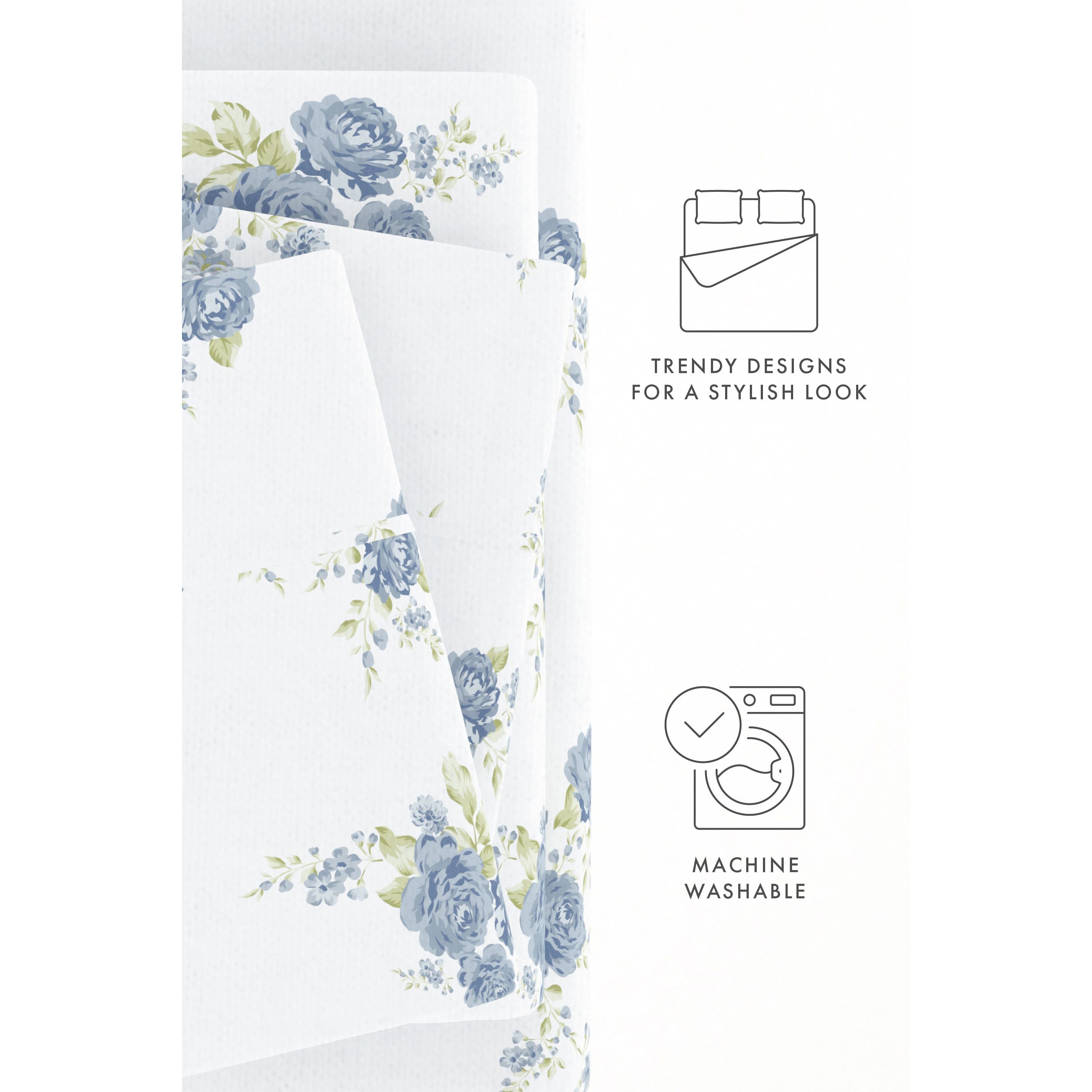 Sheet Set 4-Piece 100% Cotton Flannel Patterned Super Soft Bedding