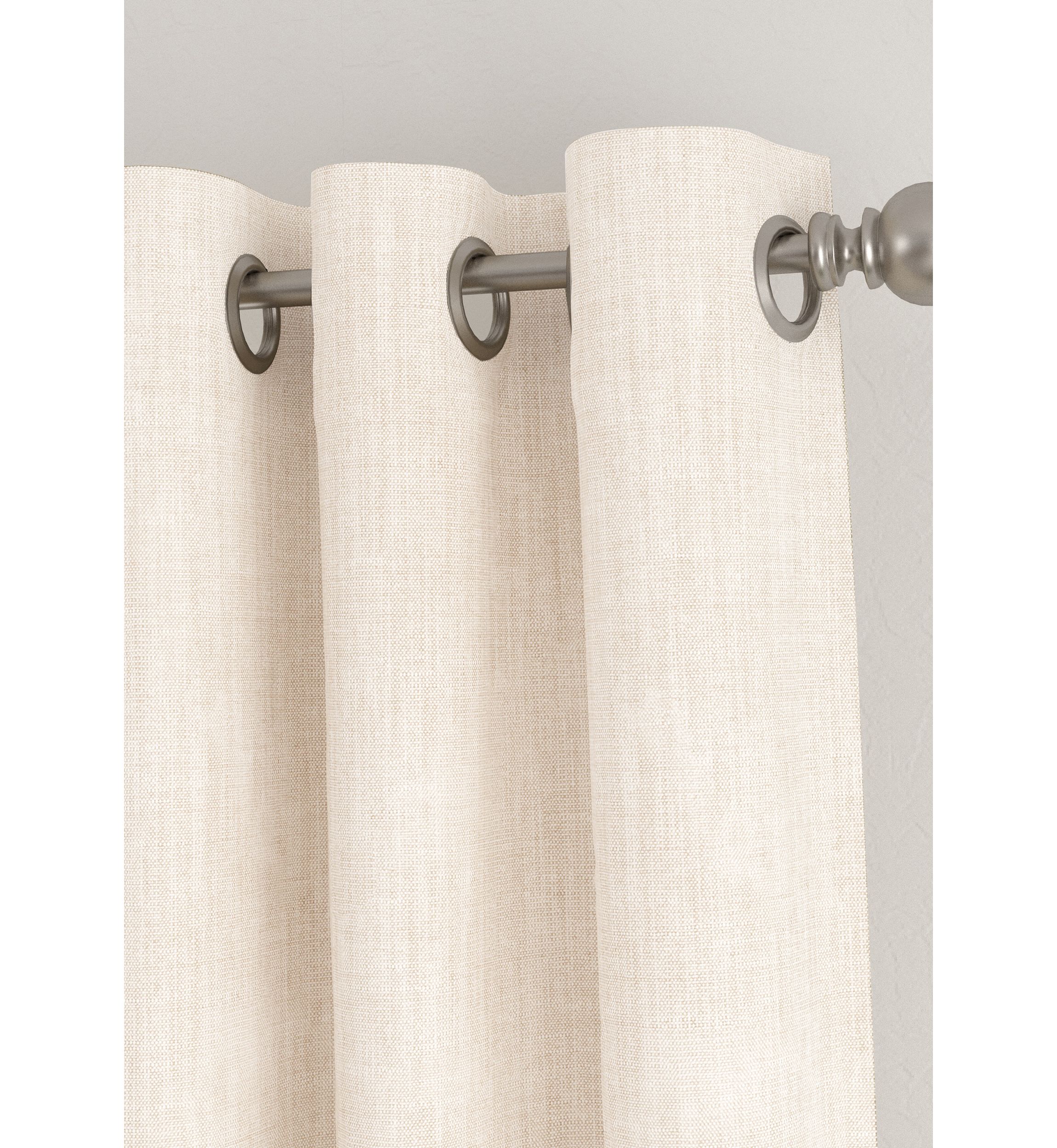 2 Panel 100% Total Blackout Grommet Curtains