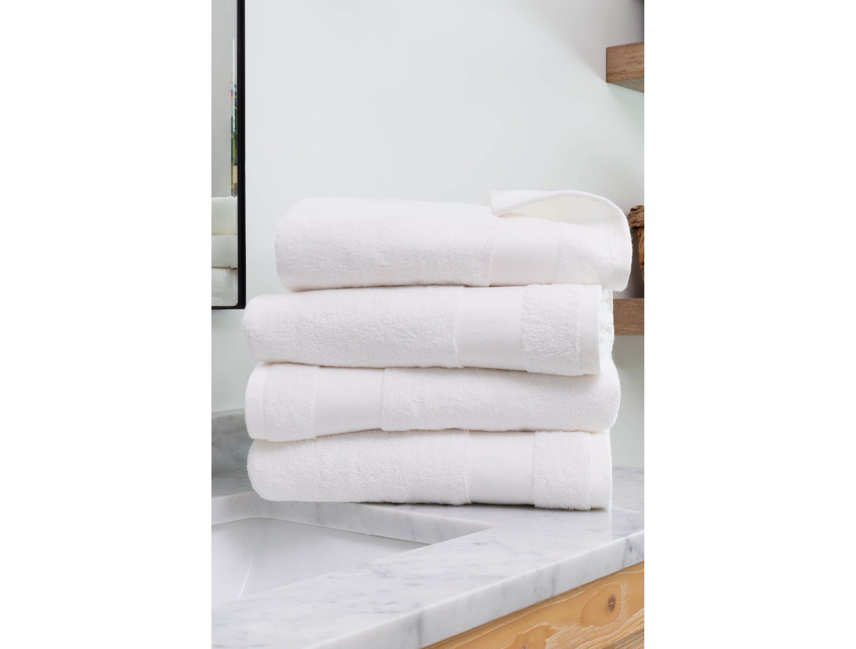 Towels 4-Pack 100% Cotton Bathroom Essentials