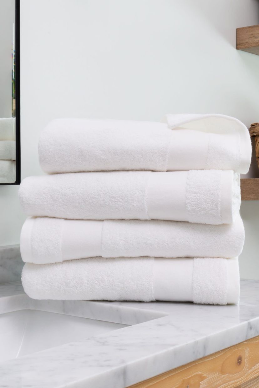 Towels 4-Pack 100% Cotton Bathroom Essentials
