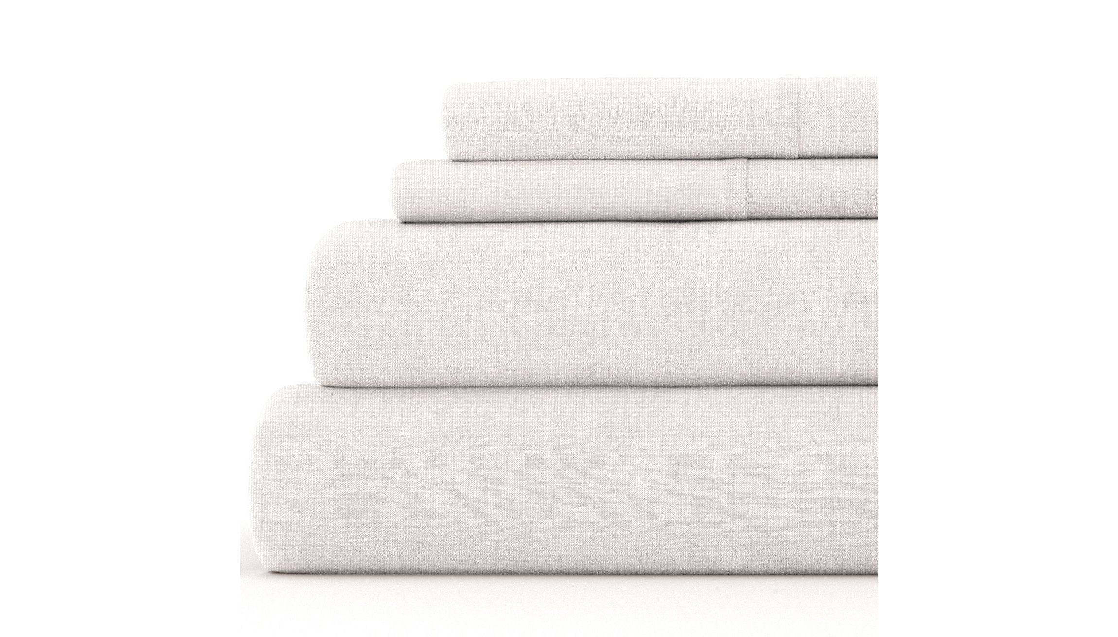 Becky Cameron Linen & Rayon from Bamboo Blend 4 Piece Sheet Set