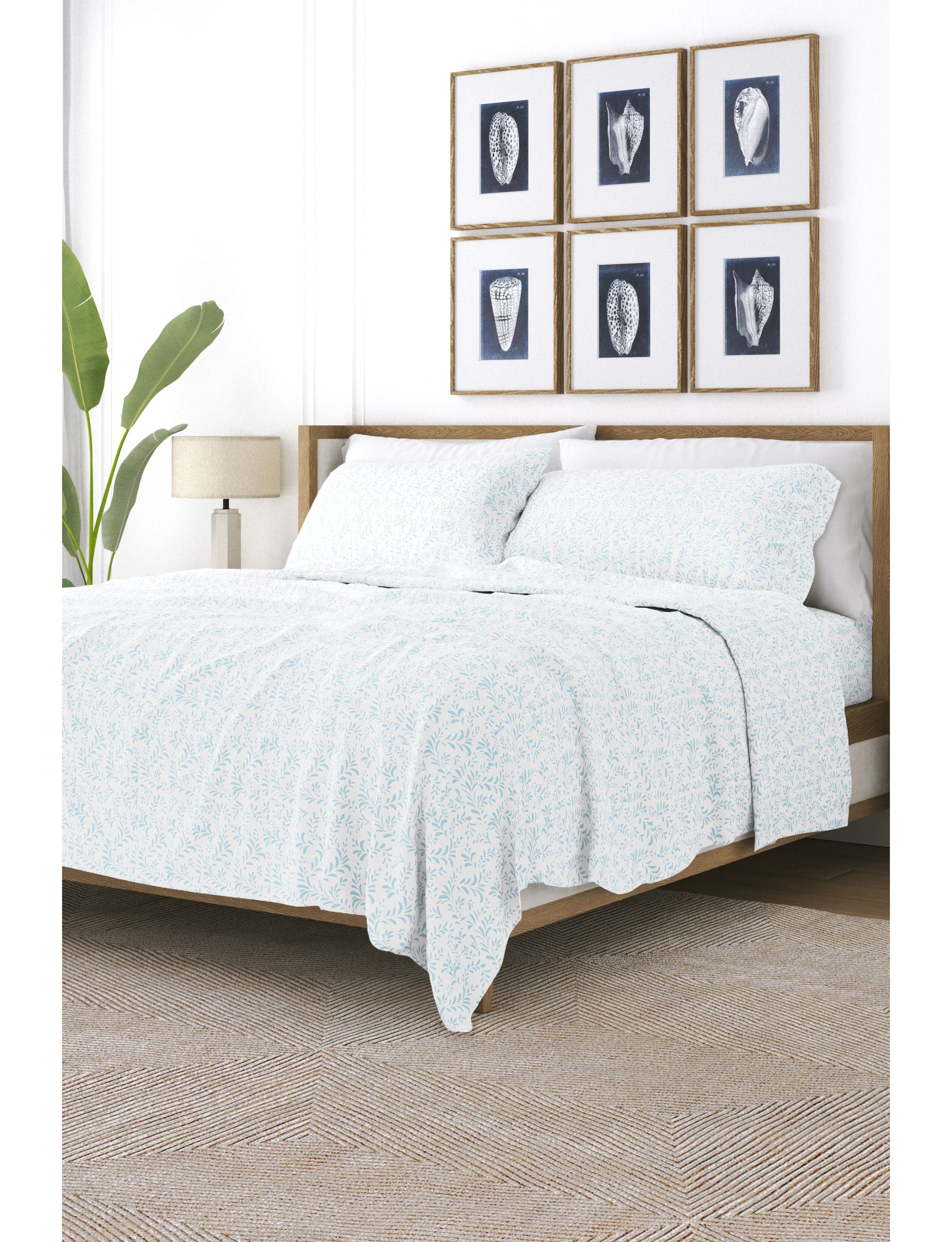Sheet Set 4-Piece Patterned Microfiber Bohemian Ultra Soft Bedding