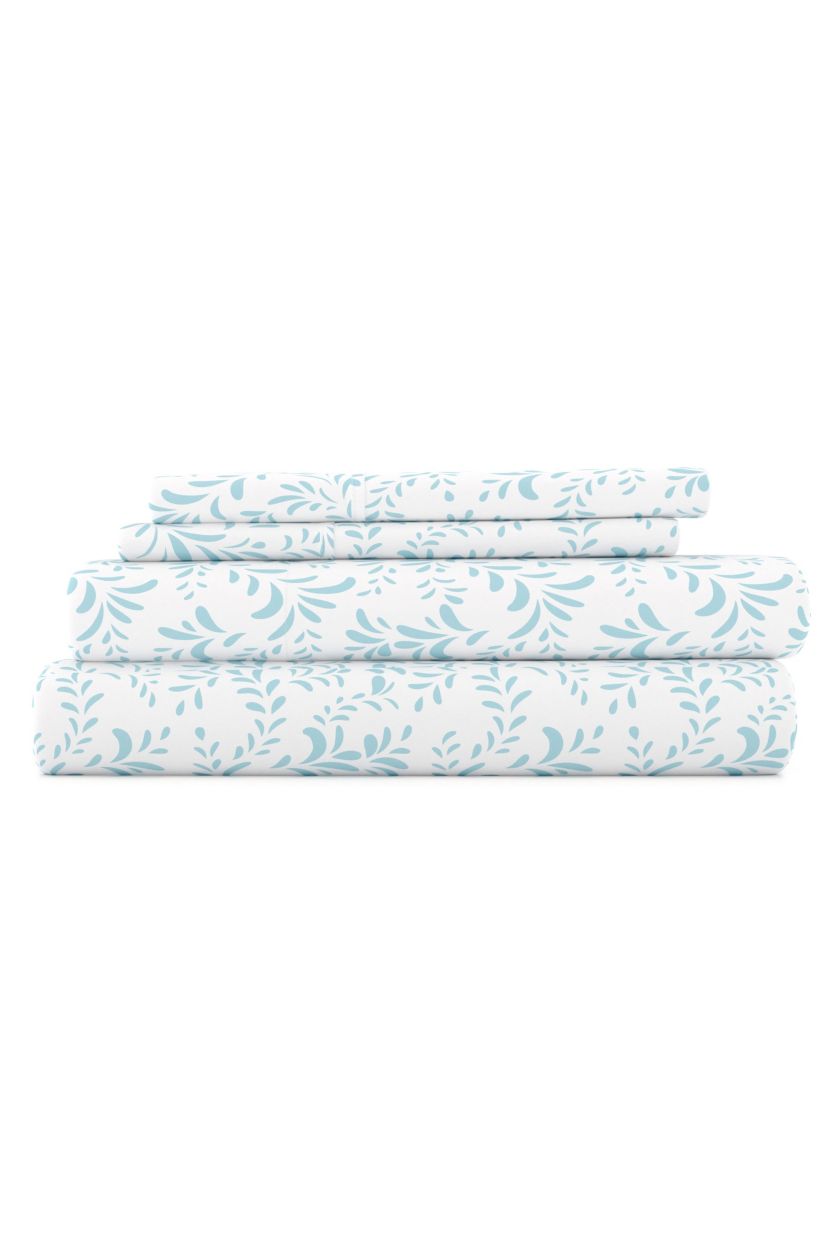 Sheet Set 4-Piece Patterned Microfiber Bohemian Ultra Soft Bedding