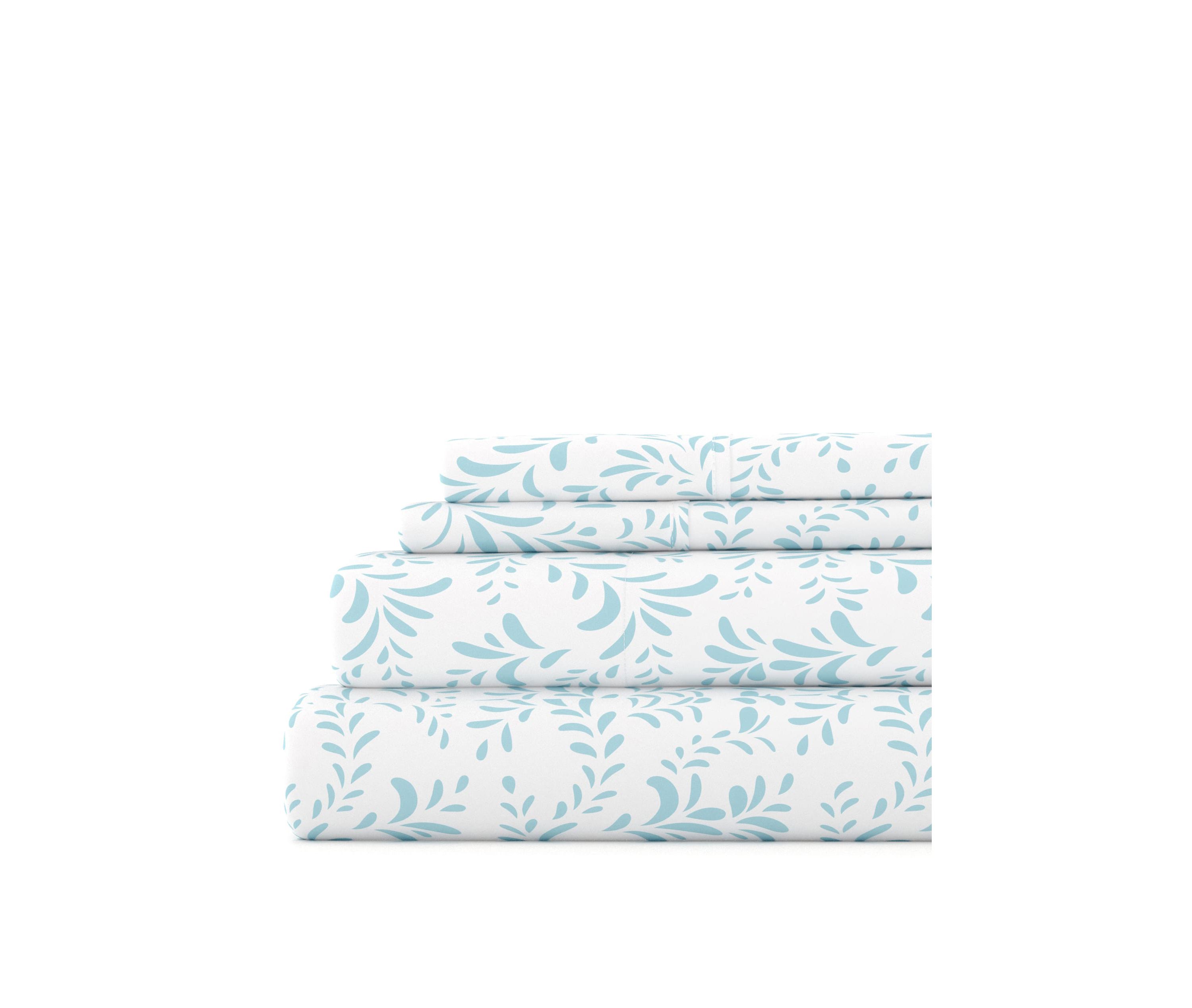 Sheet Set 4-Piece Patterned Microfiber Bohemian Ultra Soft Bedding