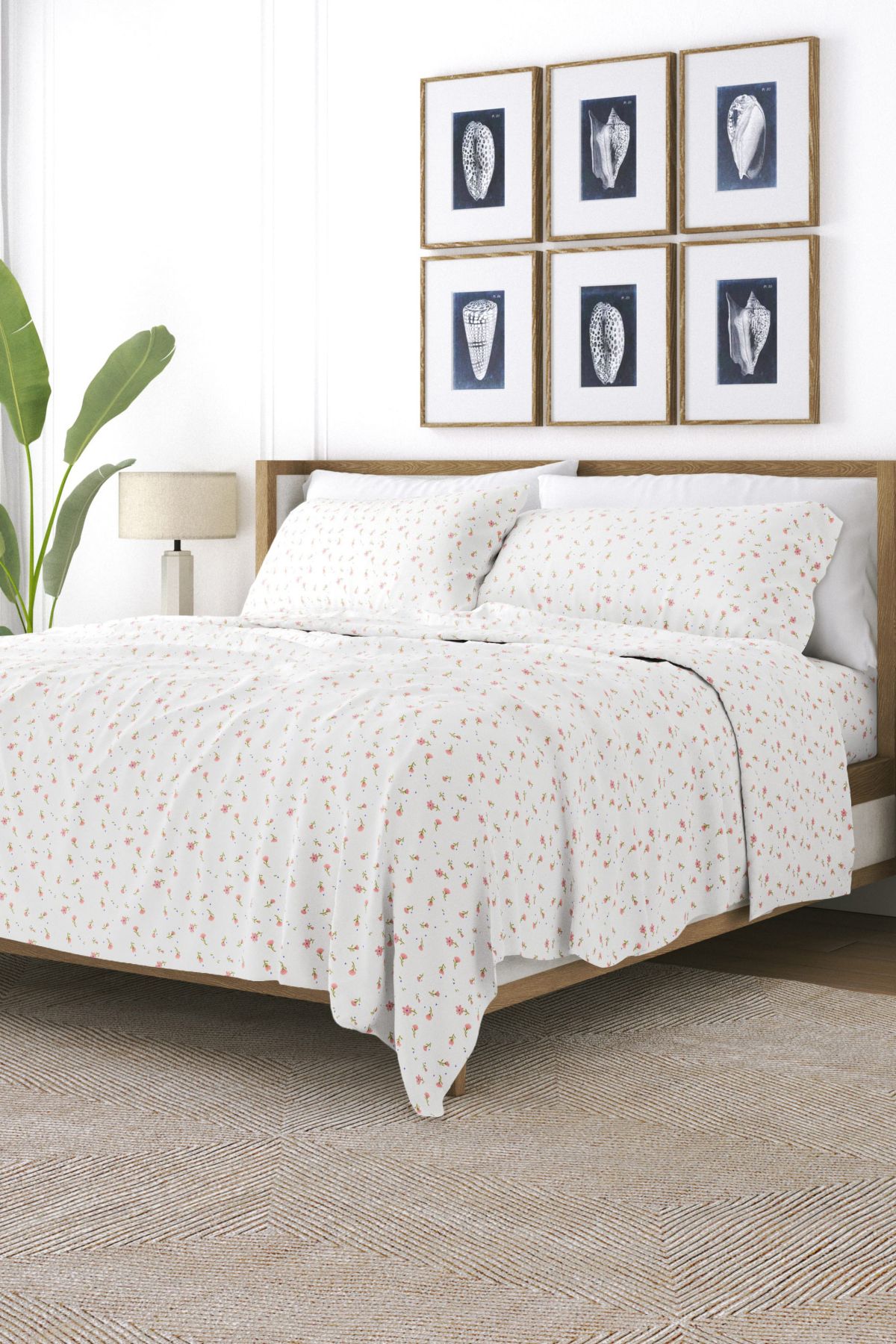 Sheet Set 4-Piece Patterned Microfiber Classic Essentials Ultra Soft Bedding
