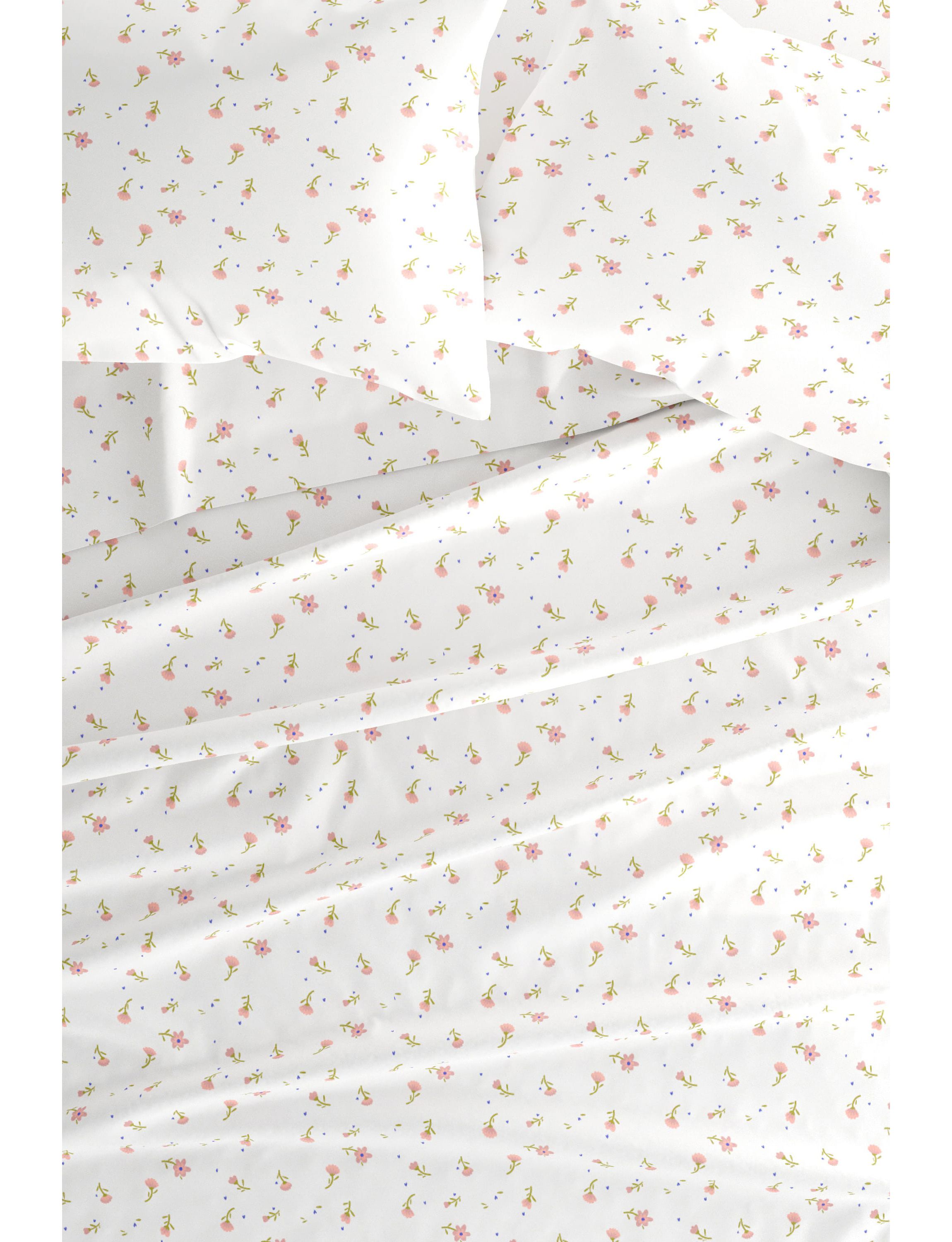 Sheet Set 4-Piece Patterned Microfiber Classic Essentials Ultra Soft Bedding