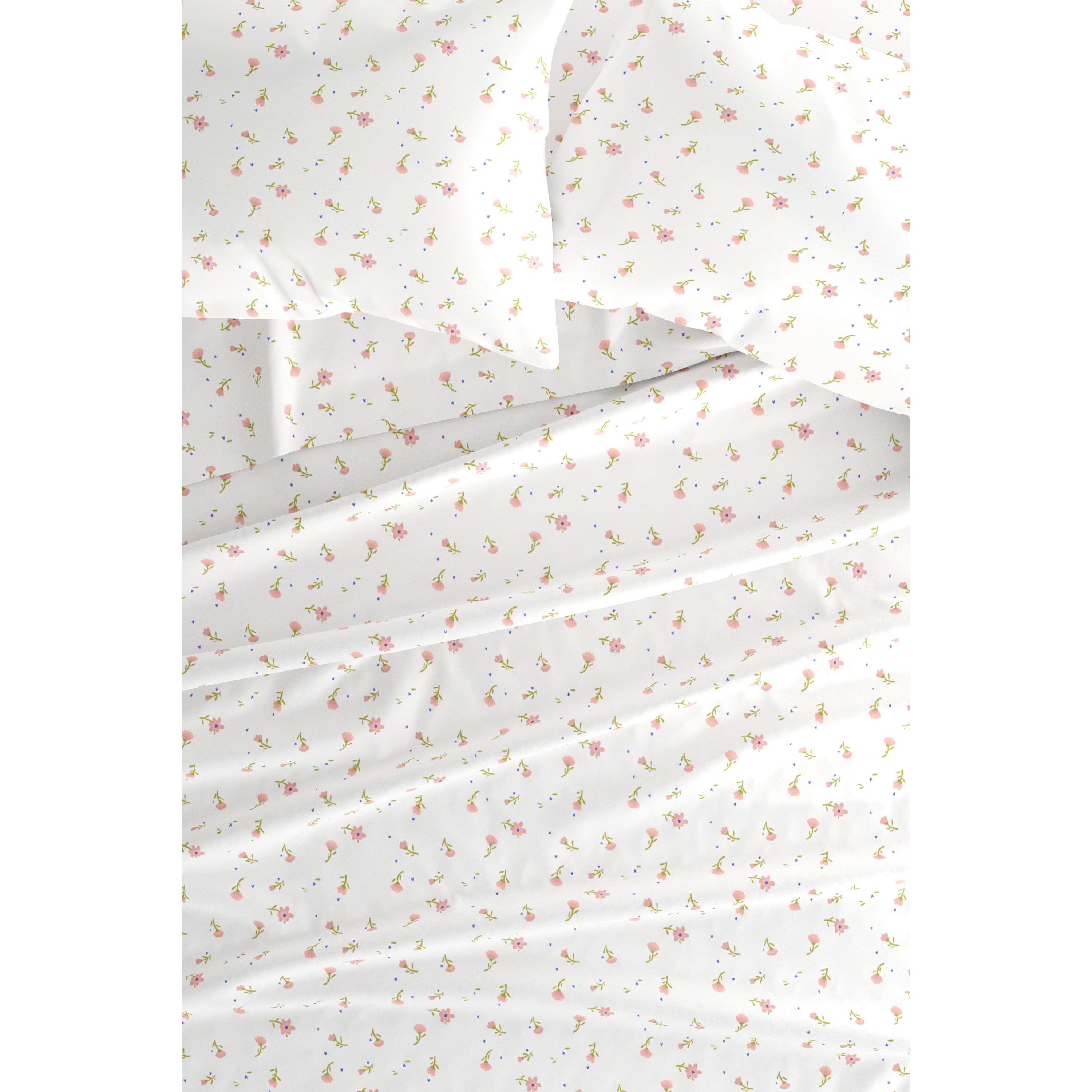 Sheet Set 4-Piece Patterned Microfiber Classic Essentials Ultra Soft Bedding