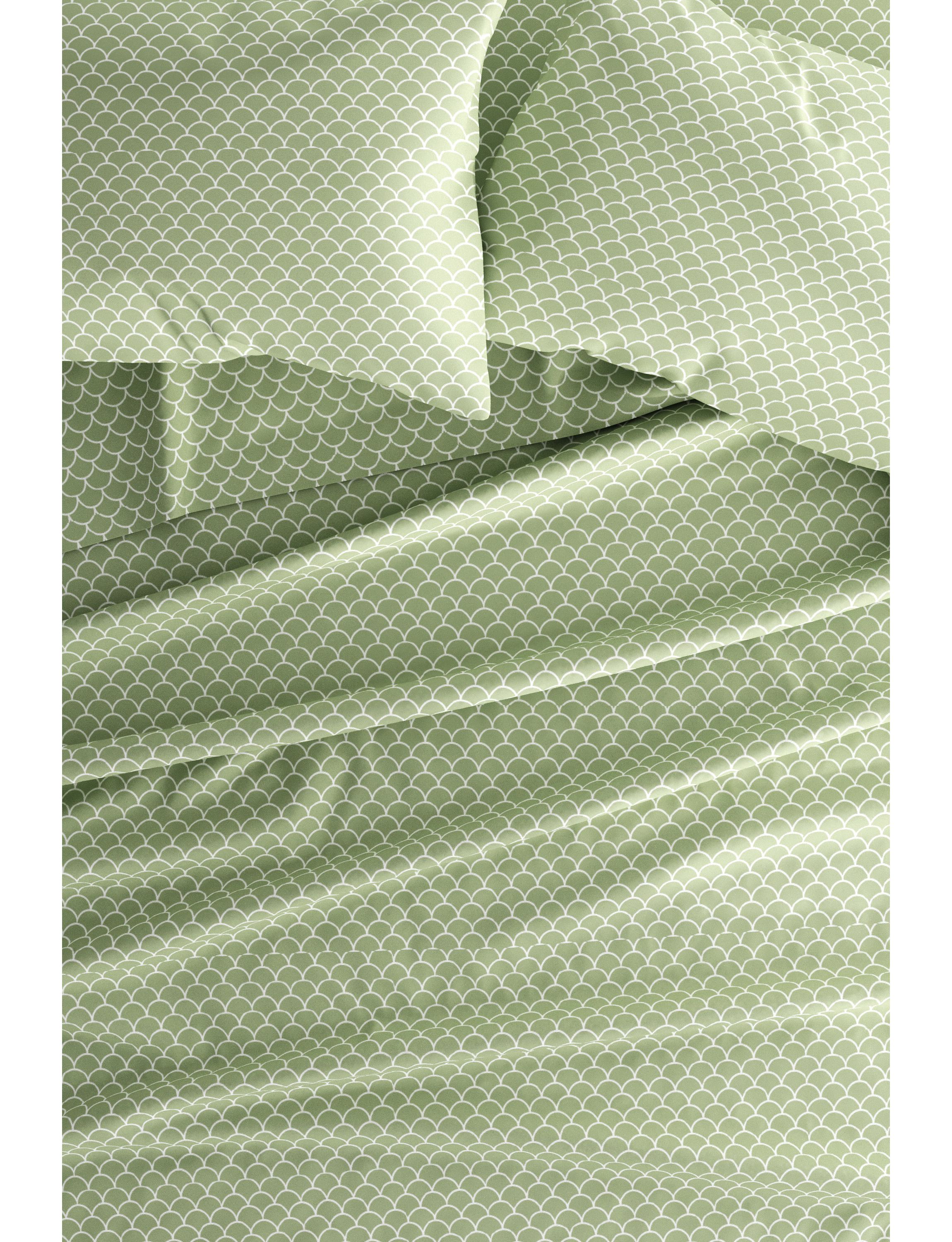 Sheet Set 4-Piece Patterned Microfiber Geometric Ultra Soft Bedding