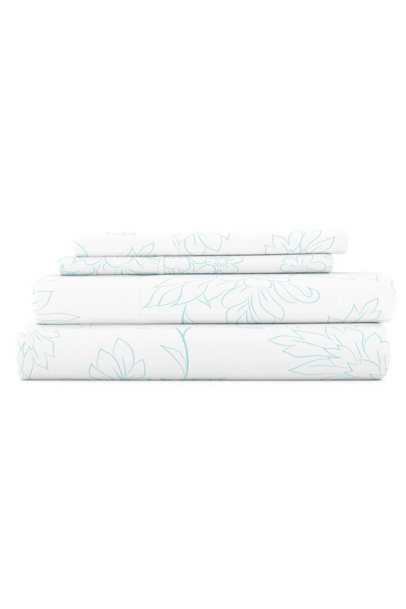 Sheet Set 3-Piece Patterned Microfiber Bohemian Ultra Soft Bedding