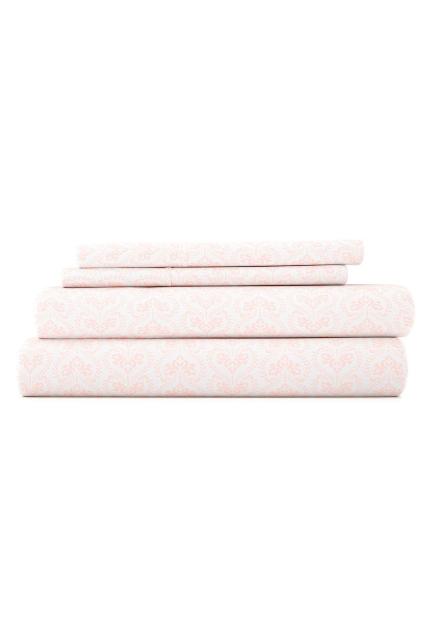 Sheet Set 4-Piece Patterned Microfiber Classic Essentials Ultra Soft Bedding