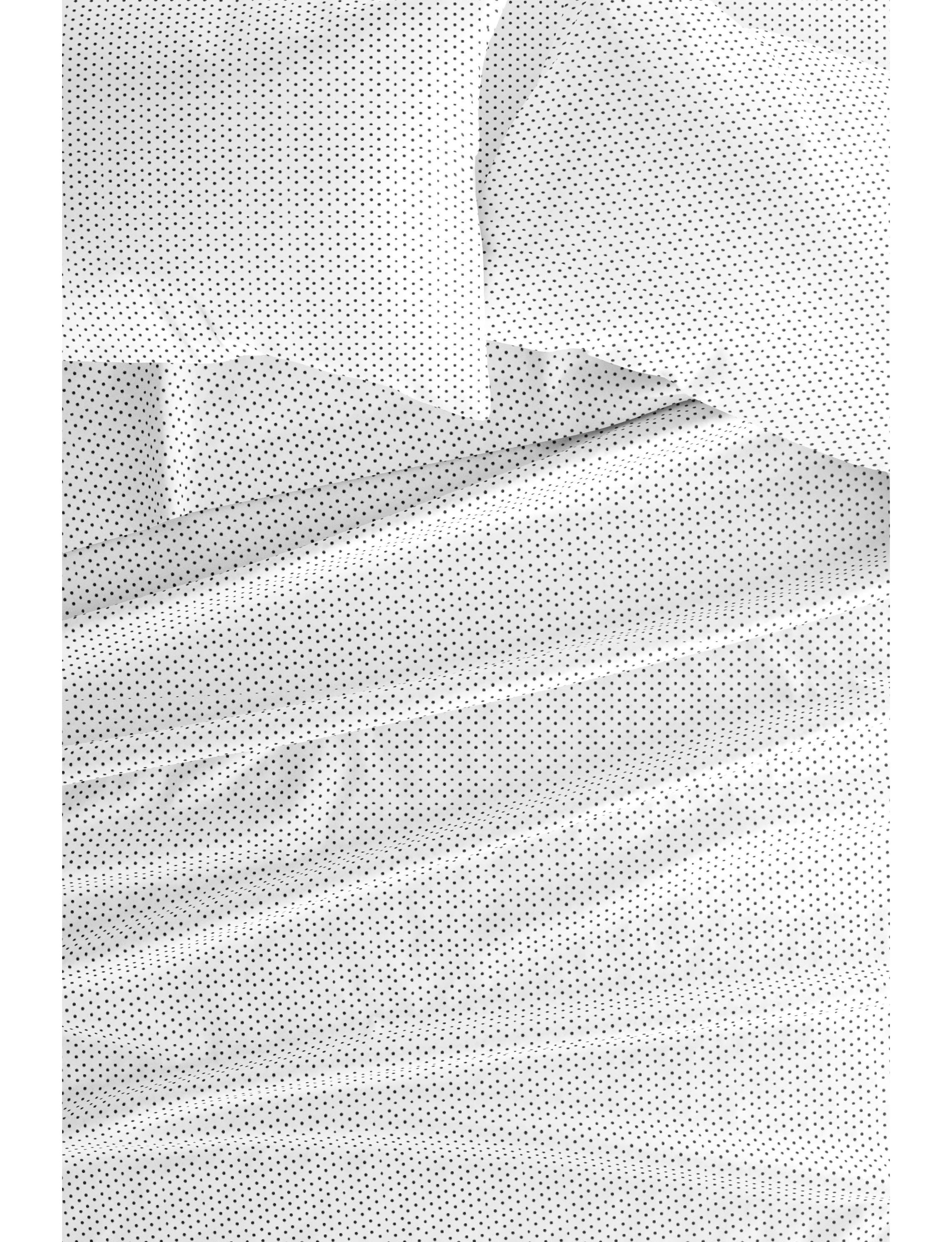 Sheet Set 3-Piece Patterned Microfiber Dots & Stripes Ultra Soft Bedding