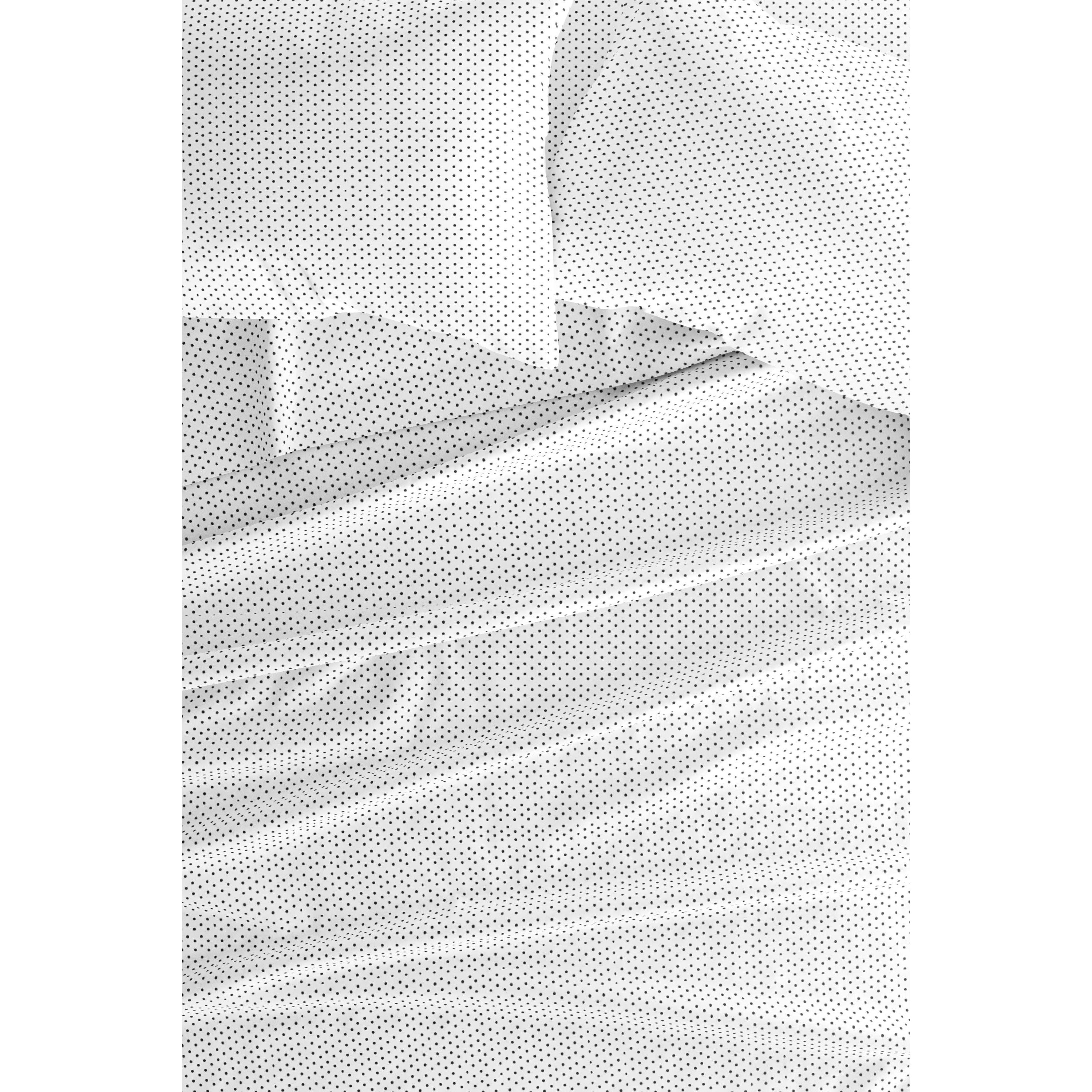 Sheet Set 3-Piece Patterned Microfiber Dots & Stripes Ultra Soft Bedding