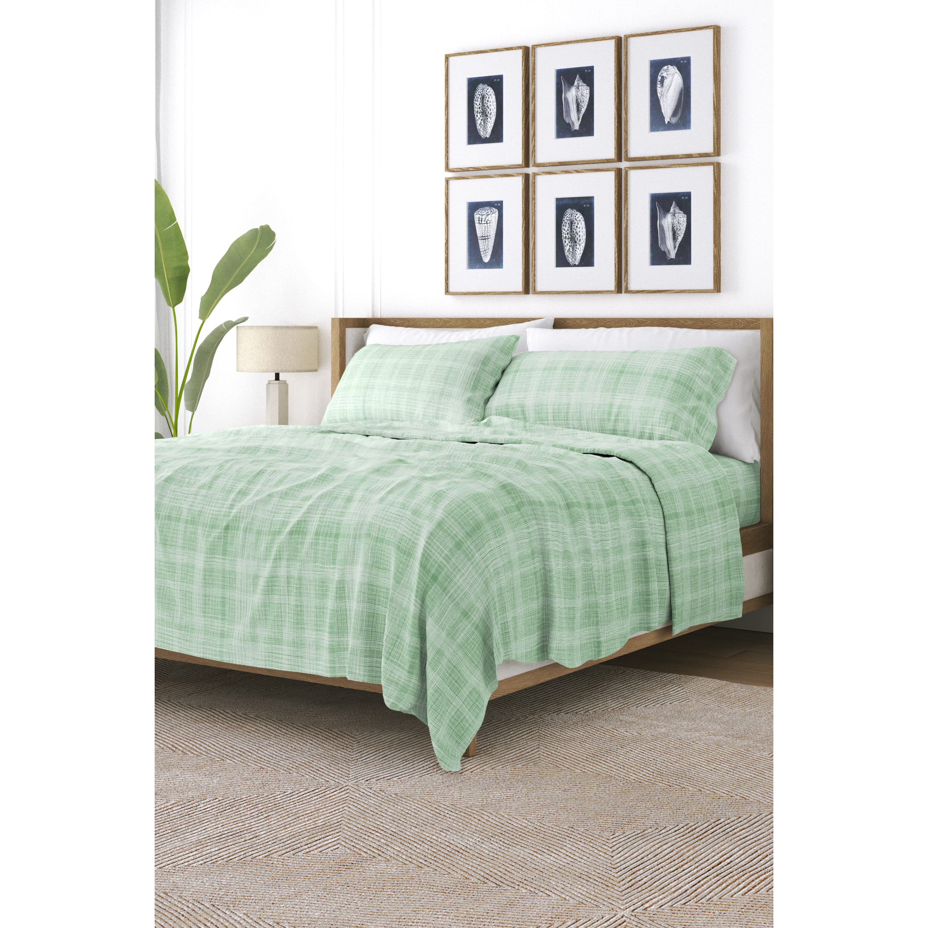 Sheet Set 3-Piece Patterned Microfiber Modern Elegance Ultra Soft Bedding