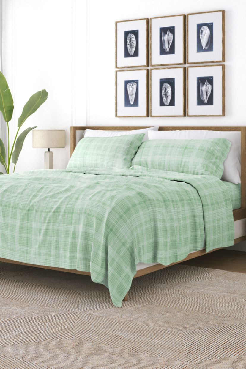 Sheet Set 3-Piece Patterned Microfiber Modern Elegance Ultra Soft Bedding