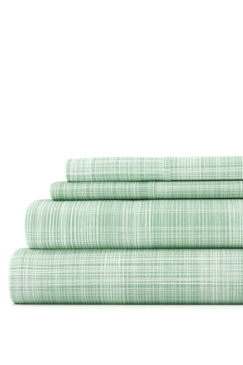 Sheet Set 3-Piece Patterned Microfiber Modern Elegance Ultra Soft Bedding