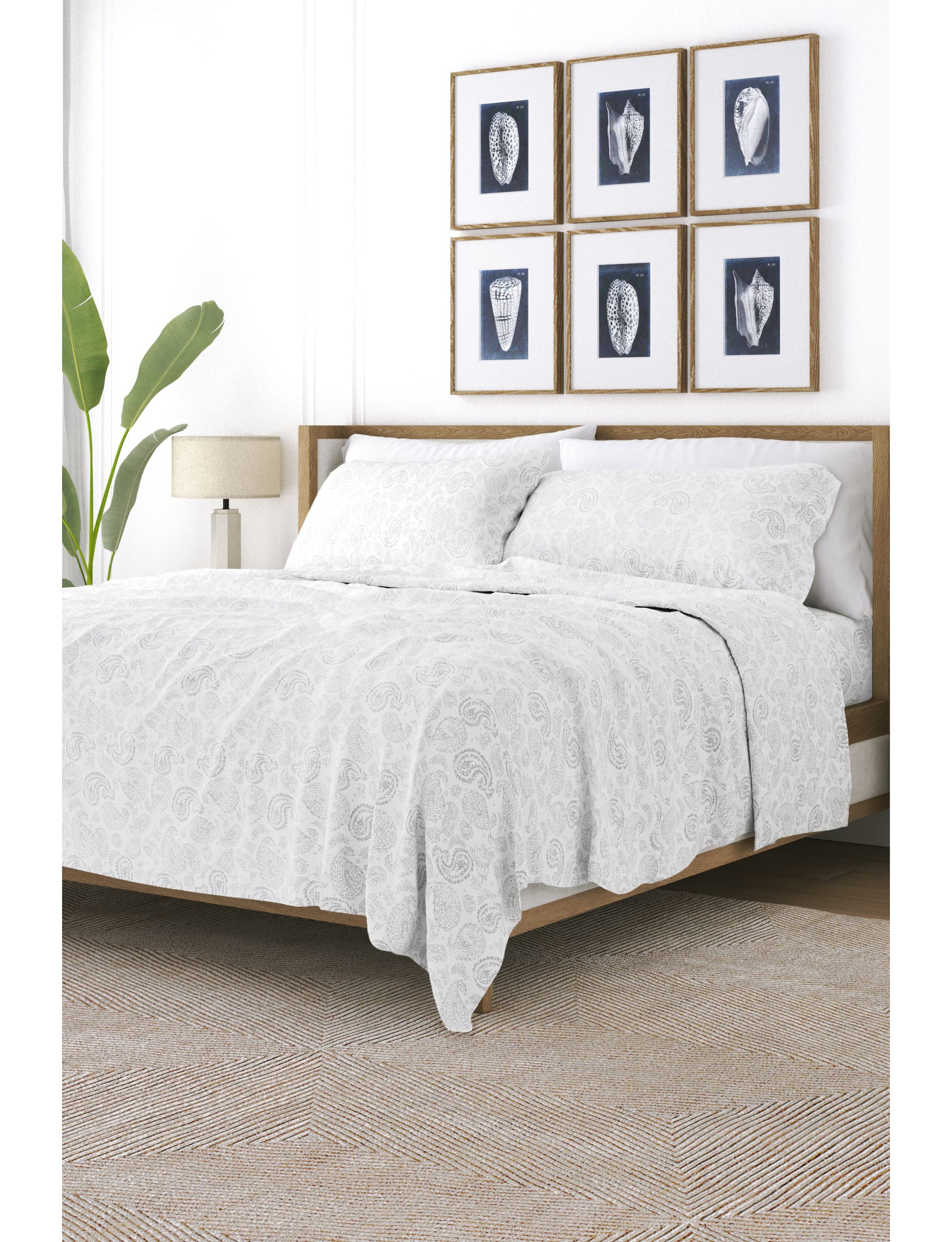 Sheet Set 4-Piece Patterned Microfiber Classic Essentials Ultra Soft Bedding