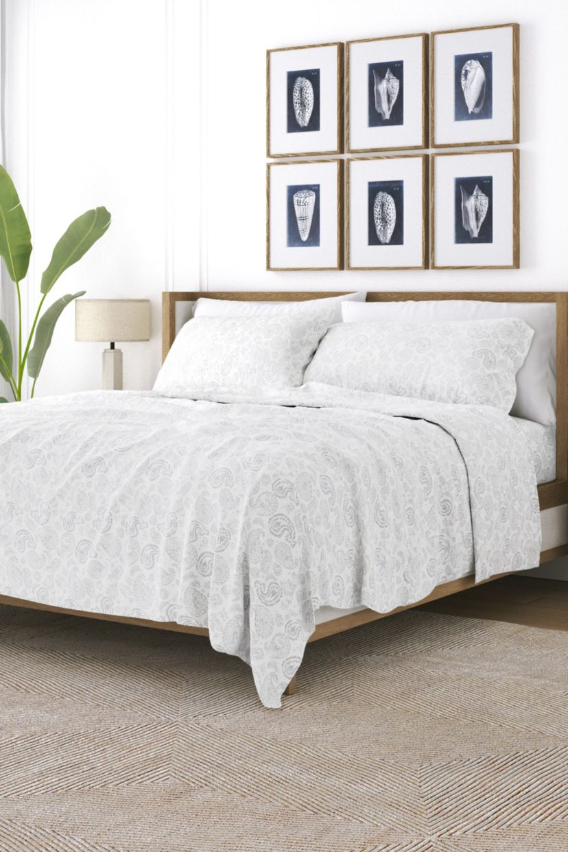 Sheet Set 4-Piece Patterned Microfiber Classic Essentials Ultra Soft Bedding