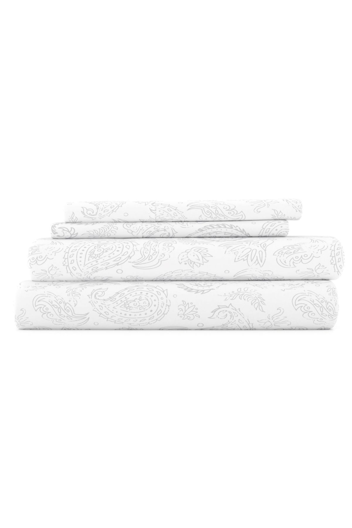 Sheet Set 4-Piece Patterned Microfiber Classic Essentials Ultra Soft Bedding