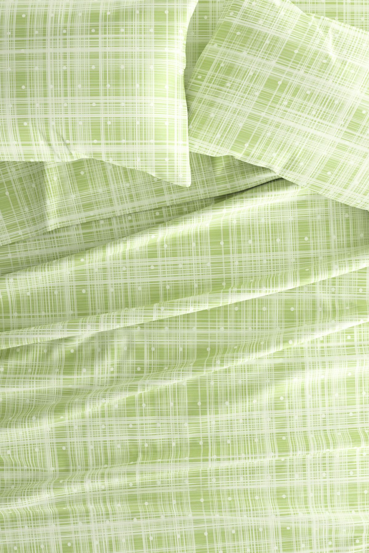 4-Piece Patterned Microfiber Dots and Stripes Ultra Soft Sheet Set