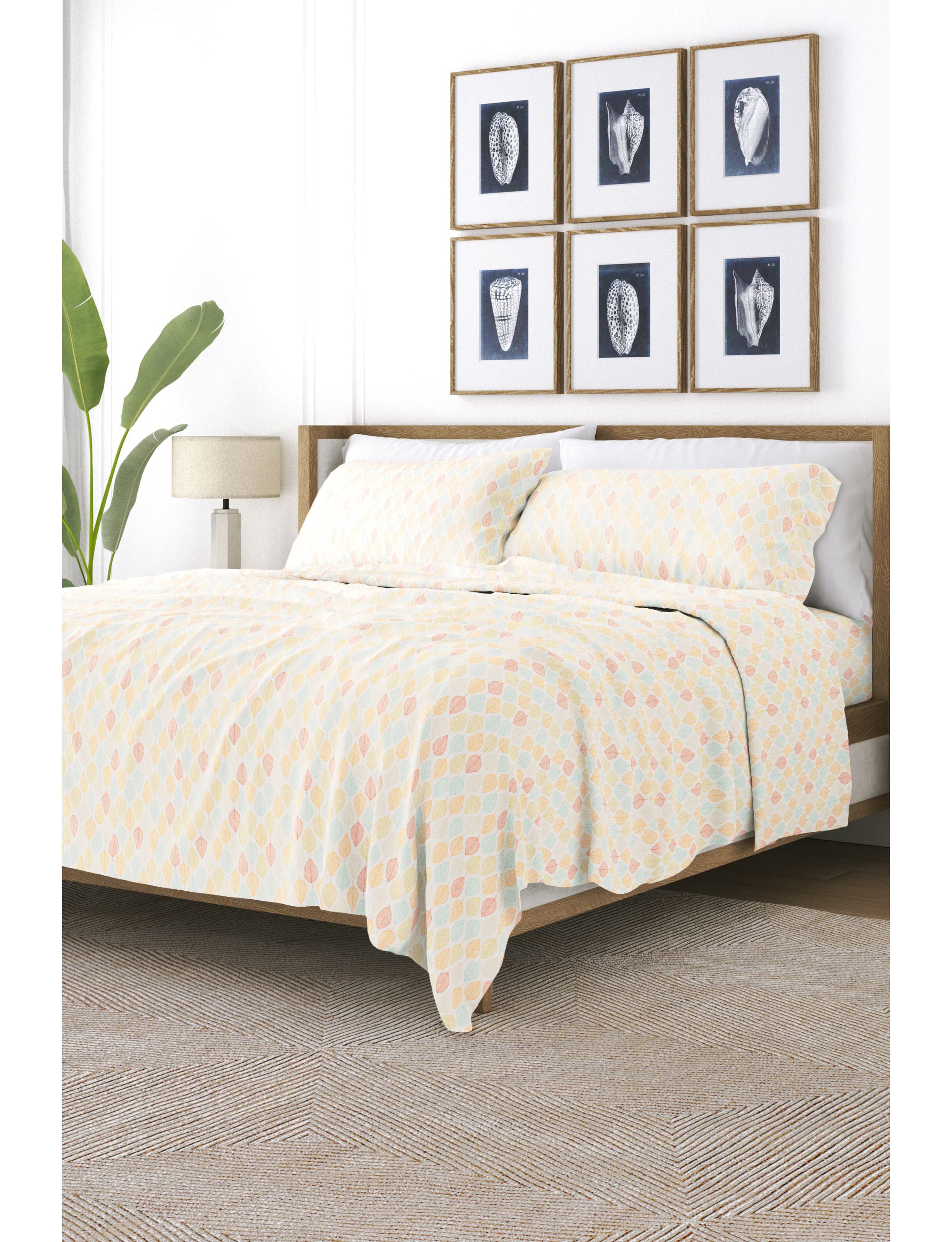 Sheet Set 4-Piece Patterned Microfiber Bohemian Ultra Soft Bedding