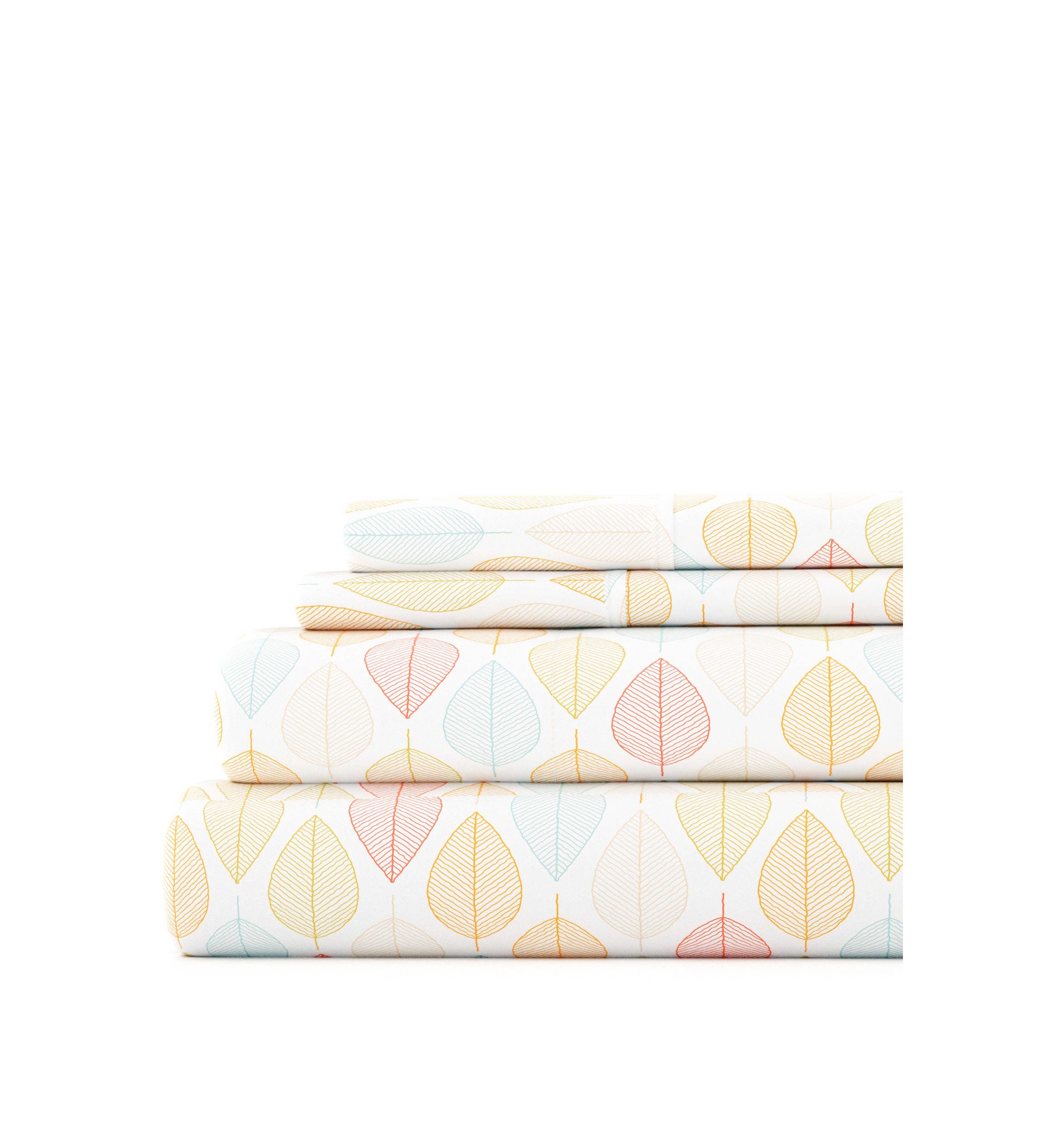Sheet Set 4-Piece Patterned Microfiber Bohemian Ultra Soft Bedding