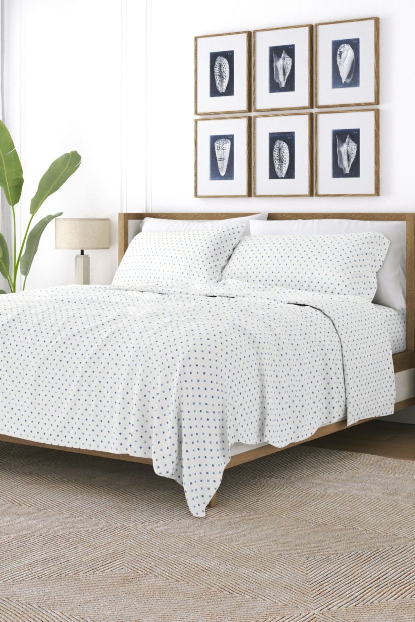 Sheet Set 4-Piece Patterned Microfiber Classic Essentials Ultra Soft Bedding